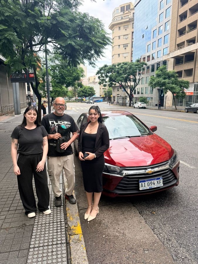 Cliente retirando su Chevrolet 0km